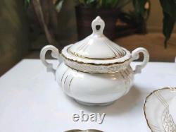 Lot Of 15 Vintage Seyei Fine China Japan Demitasse Tea Cups, Saucers, Teapot