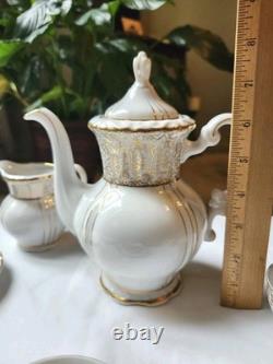 Lot Of 15 Vintage Seyei Fine China Japan Demitasse Tea Cups, Saucers, Teapot