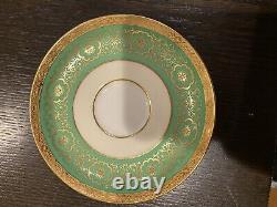 Lot Of Rare Antique Tiffany By Minton Saucers And Demitasse Cups H4195