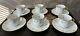 Lot Of 6 Flat Demitasse Cups & Saucers Pompadour By Bernardaud Limoges France