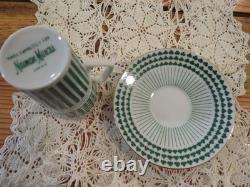 Lot of 6 Neiman Marcus Shamrock Irish Coffee Espresso Demitasse Cups + Saucers