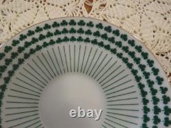 Lot of 6 Neiman Marcus Shamrock Irish Coffee Espresso Demitasse Cups + Saucers