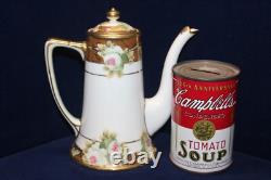 Lovely 15-Pc Nippon Morimura Demitasse Set, Tray, Teapot, Cups/Saucers, HP, 1911