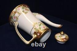 Lovely 15-Pc Nippon Morimura Demitasse Set, Tray, Teapot, Cups/Saucers, HP, 1911