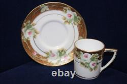 Lovely 15-Pc Nippon Morimura Demitasse Set, Tray, Teapot, Cups/Saucers, HP, 1911