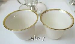 Lovely Rare Set 6 TIFFANY & CO Sterling Silver Demitasse Cups & Saucers