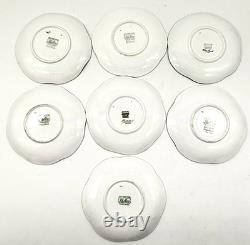 Lovely Set Of 7 Shelley Demitasse Cups & Saucers, Dainty Shape, 7 Patterns