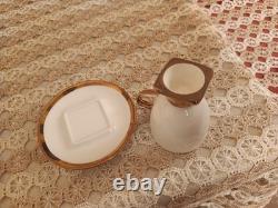 Luxury Coffee Cups Set Gold White Porcelain Tea Espresso Cups 12PCS Gift