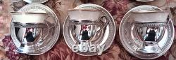 M F Hirsch Sterling Demitasse Cup/Saucer/Lenox Liners Set of 12, No Mono, 341g
