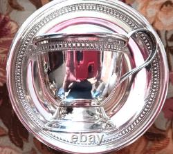 M F Hirsch Sterling Demitasse Cup/Saucer/Lenox Liners Set of 12, No Mono, 341g