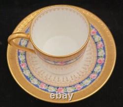 M. Raynaud Limoges France Demitasse Espresso Cup and Saucer Minty! BEAUTIFUL