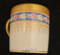 M. Raynaud Limoges France Demitasse Espresso Cup and Saucer Minty! BEAUTIFUL