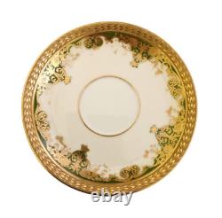 M. Redon Limoges France Hand Painted Floral Demitasse Set Cups & Saucers