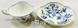 MEISSEN German Porcelain BLUE ONION Demitasse CUP & SAUCER