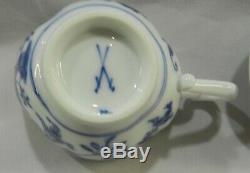 MEISSEN German Porcelain BLUE ONION Demitasse CUP & SAUCER