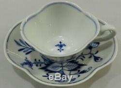 MEISSEN German Porcelain BLUE ONION Demitasse CUP & SAUCER