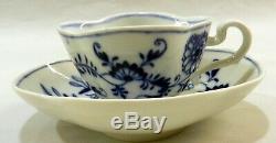 MEISSEN German Porcelain BLUE ONION Demitasse CUP & SAUCER