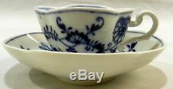 MEISSEN German Porcelain BLUE ONION Demitasse CUP & SAUCER