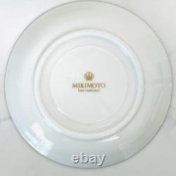MIKIMOTO International Demitasse Cup & Saucer Set with Creamer Sugar Bowl Spoon