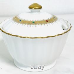 MIKIMOTO International Demitasse Cup & Saucer Set with Creamer Sugar Bowl Spoon