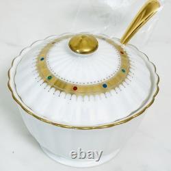 MIKIMOTO International Demitasse Cup & Saucer Set with Creamer Sugar Bowl Spoon