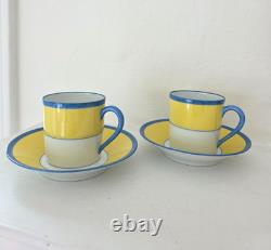 MINT! Rare Haviland Limoges Claude Monet Giverny Demitasse 2 Cups & Saucers