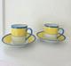 Mint! Rare Haviland Limoges Claude Monet Giverny Demitasse 2 Cups & Saucers