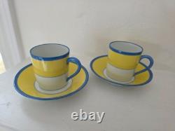 MINT! Rare Haviland Limoges Claude Monet Giverny Demitasse 2 Cups & Saucers