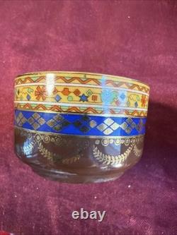 MZ Altrohlau Czech Demitasse Cups/Saucers Gilded Gold Interior 11 sets
