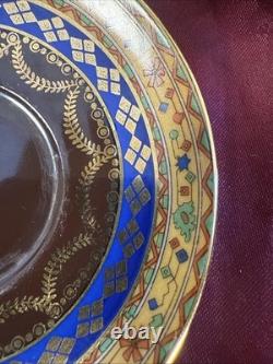 MZ Altrohlau Czech Demitasse Cups/Saucers Gilded Gold Interior 11 sets