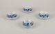 Meissen, Germany. Set Of Four Blue Onion Pattern Demitasse Cups With Saucers