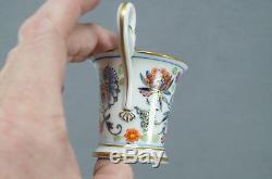 Meissen Hand Painted Colorful Rich Blue Onion & Gold Demitasse Cup & Saucer 1976