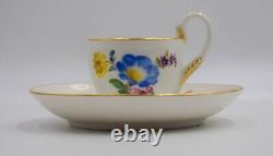 Meissen Hand Painted Demitasse Cup and Saucer