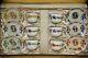 Meissen Hand Painted Demitasse Dragon 6 Tea Cup & Saucer Set With Original Case