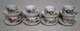 Meissen Xx Spring Florals 16 Piece Demitasse Cup Saucer Sets Eight Scenes