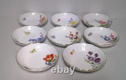 Meissen XX SPRING FLORALS 16 Piece Demitasse Cup Saucer Sets EIGHT SCENES