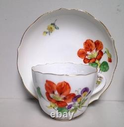 Meissen XX SPRING FLORALS 16 Piece Demitasse Cup Saucer Sets EIGHT SCENES