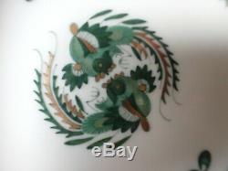 Meissen demitasse cup and saucer, Green Dragon pattern. Quality three slashes