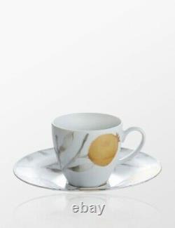 Michael Aram Pomegranate Demitasse Espresso Cup and Saucer Set of 4