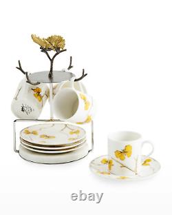 Michael aram butterfly ginkgo Demitasse Set with Stand