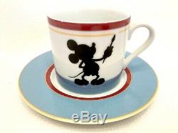 Mickey Mouse Disney Demitasse Cups & Saucers Michael Graves Design VTG Set of 4