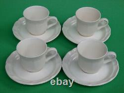 Mikasa French Countryside demitasse / espresso cups and saucers set of 4