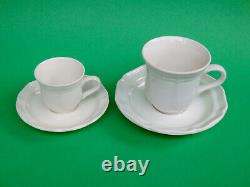 Mikasa French Countryside demitasse / espresso cups and saucers set of 4