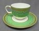 Minton Green & Gold Demitasse Cup And Saucer S7405 C. 1892