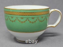 Minton Green & Gold Demitasse Cup and Saucer S7405 C. 1892