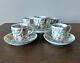 Minton Haddon Hall Demitasse Cups And Saucers Set Of 5 Vintage Espresso England