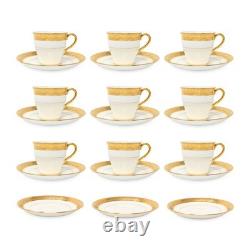 Minton Higgins & Seiter Bone China Set of 9 Demitasse Cups With 12 Saucers, H1426