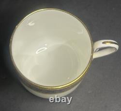 Minton Ivory & Mazarine for Tiffany & Co Demitasse Cups & Saucers Set Of 2 RARE