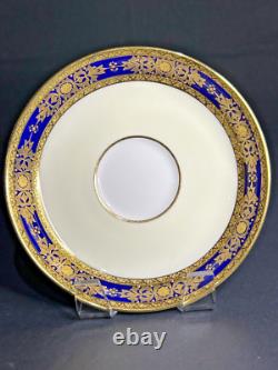 Minton Ivory & Mazarine for Tiffany & Co Demitasse Cups & Saucers Set Of 2 RARE