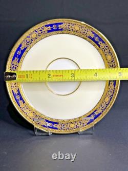 Minton Ivory & Mazarine for Tiffany & Co Demitasse Cups & Saucers Set Of 2 RARE